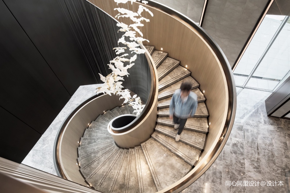 宏泰越秀东津新区营销中心设计——楼梯图片