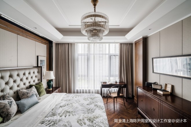 270平米中式现代卧室设计图