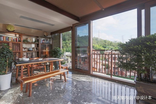 180平中式居所，古朴大气淡雅自然——茶室图片