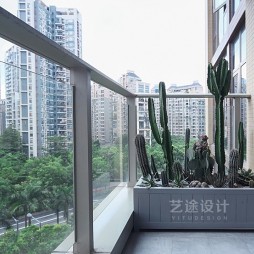 114平米现代简约——阳台图片