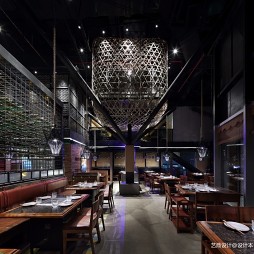 川味火锅餐厅设计：就餐区图片
