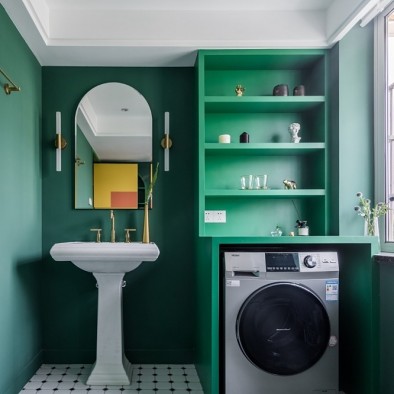 老破小变身时髦公寓——卫生间图片