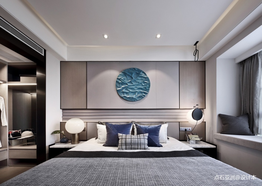 点石亚洲 | 星河山海湾高层轻奢样板间——卧室图片