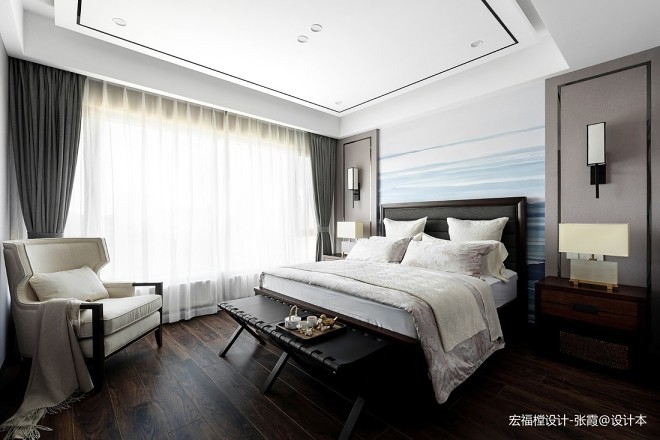 211平中式现代——卧室图片