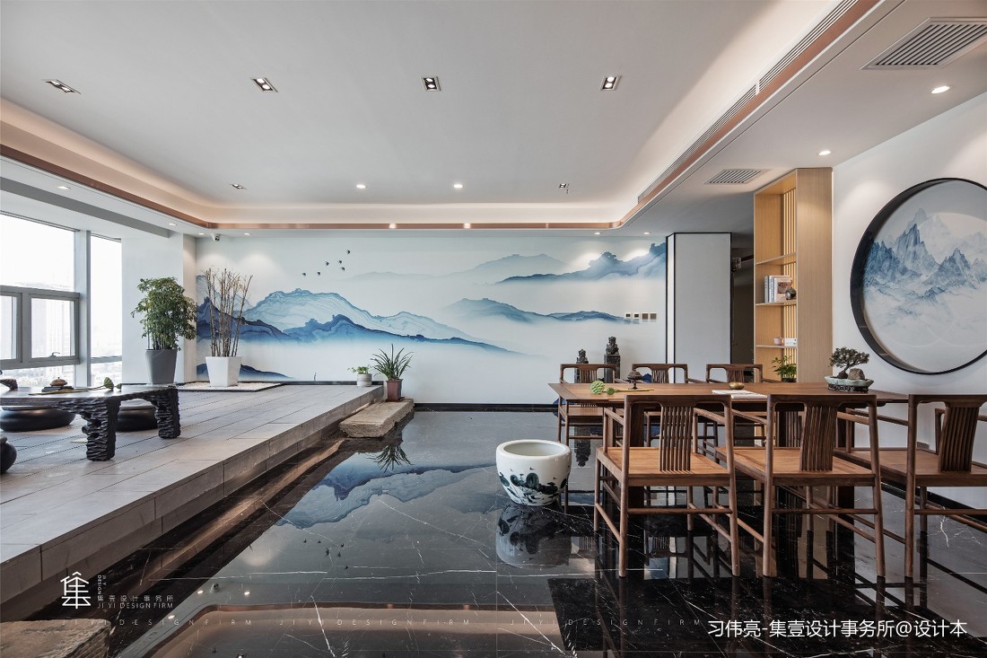 新中式景中-自然办公——茶室图片
