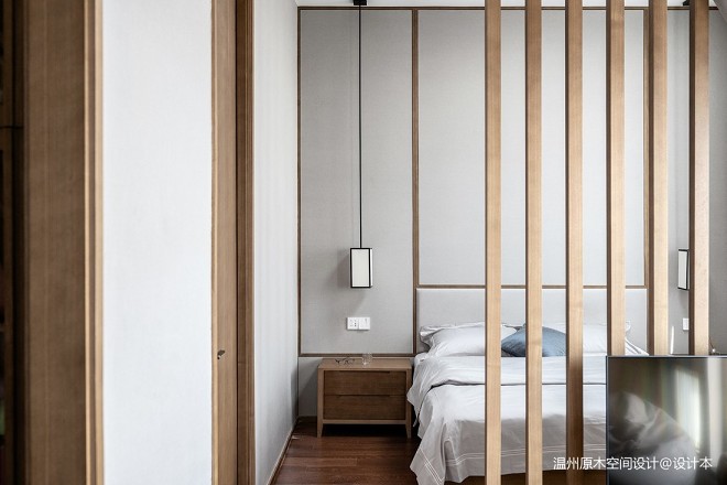 温州原木空间设计丨清韵——卧室图片