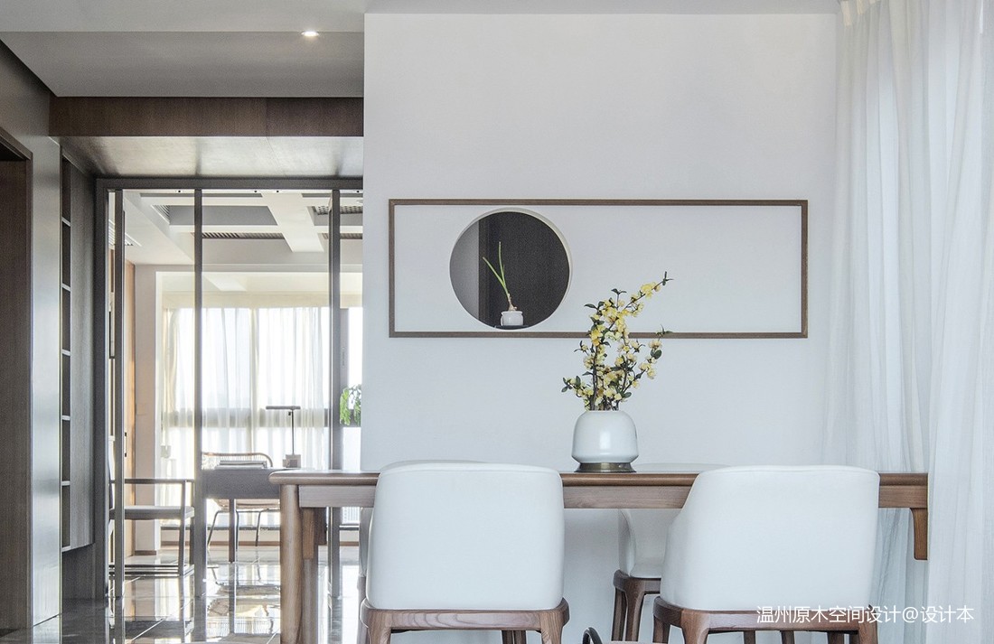温州原木空间设计丨清韵——餐厅图片