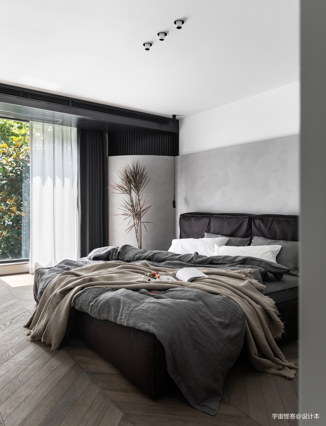 155平现代简约三居——卧室图片