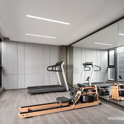 HTD新作 | 莫兰迪色演绎现代奢华空间——健身房图片