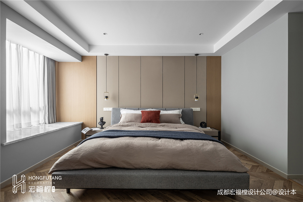 慕白丨宏福樘设计—现代简约——卧室图片