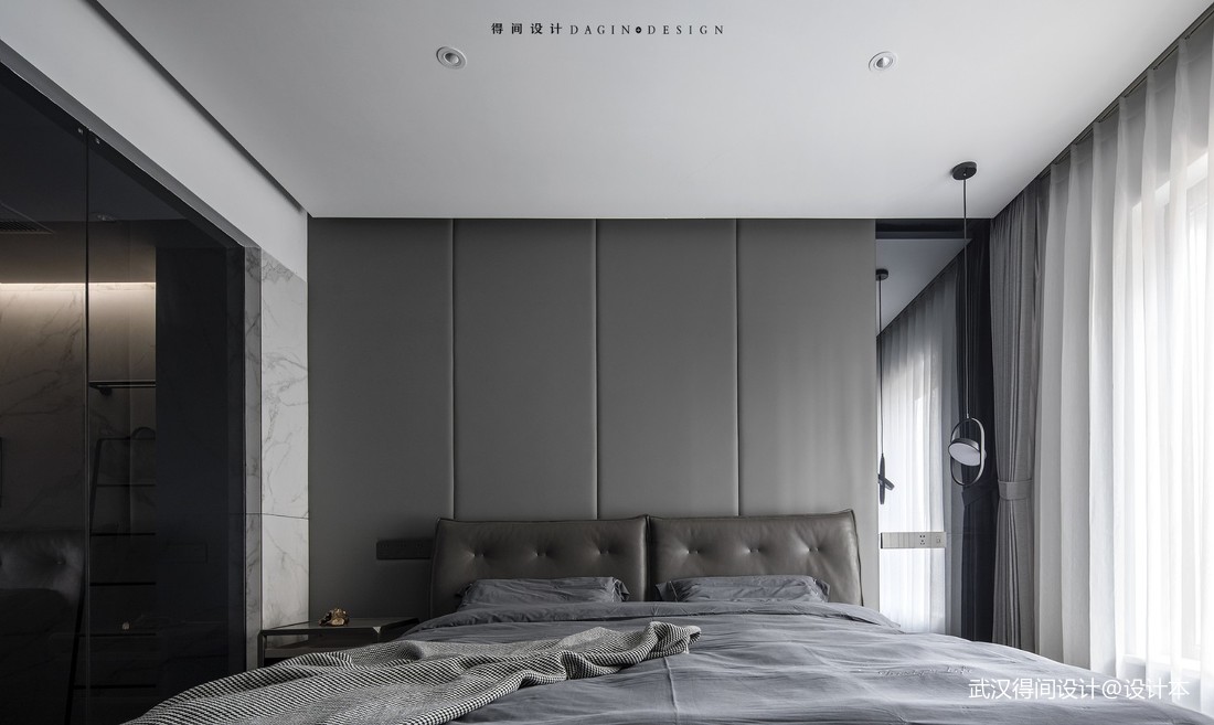 颜值在线极简风，用黑白灰缔造品质生活——卧室图片