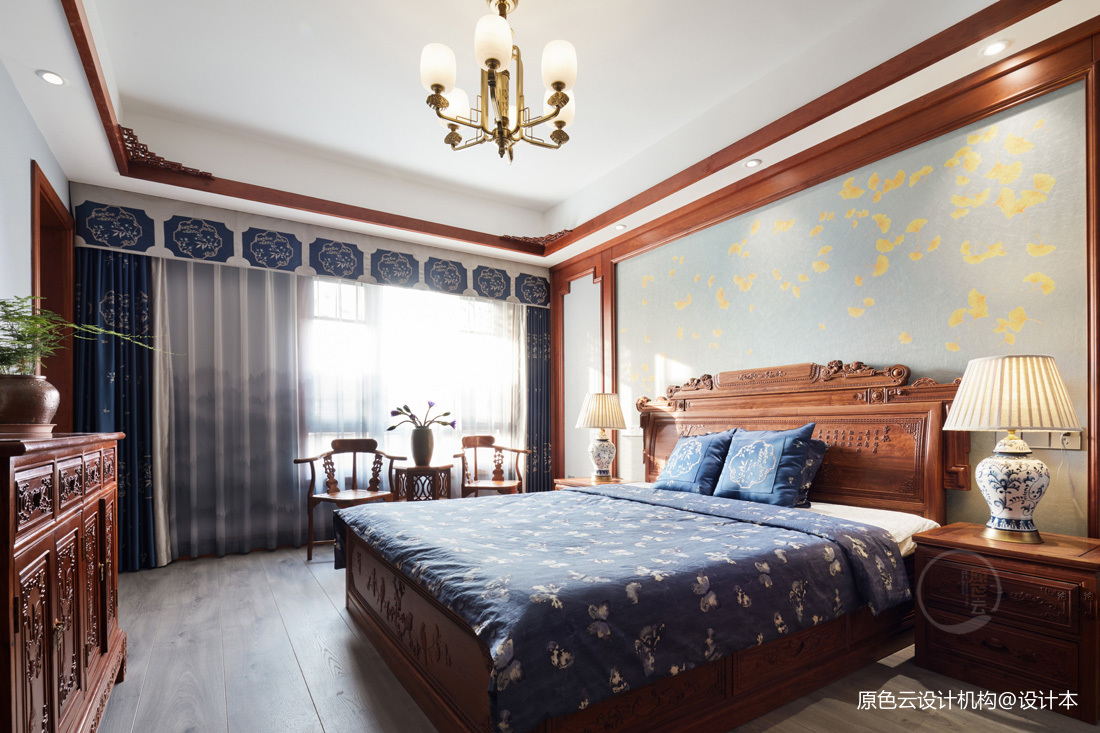 中式古典别墅豪宅——卧室图片