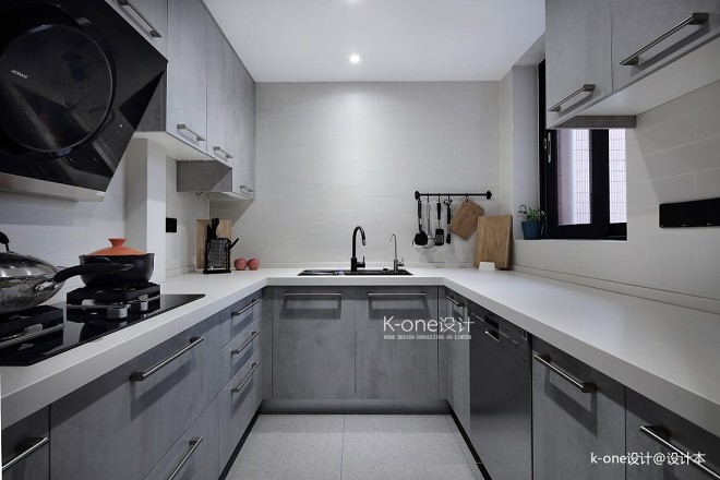黑白灰的现代简约——厨房图片