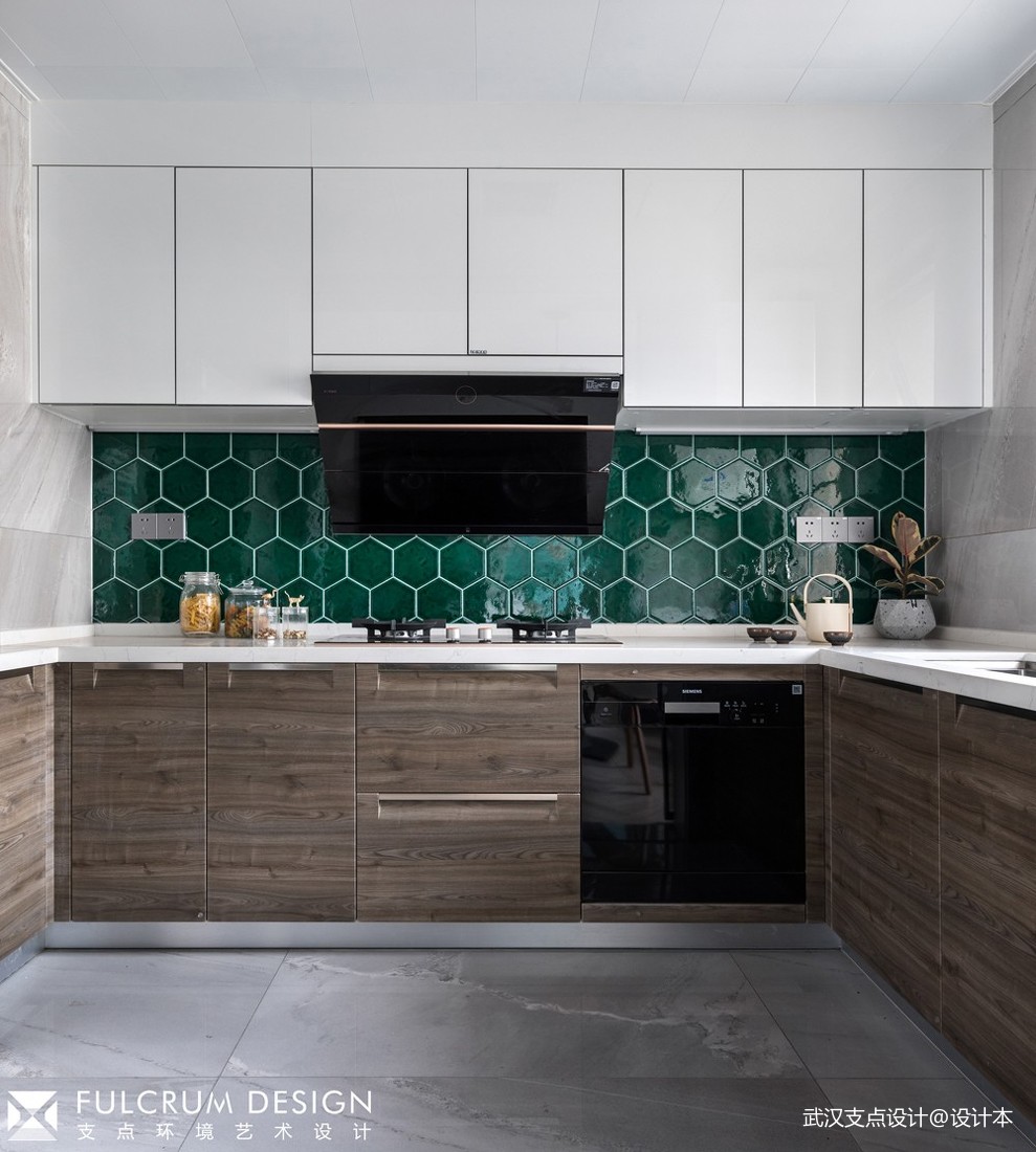 现代简约120平住宅空间——厨房图片