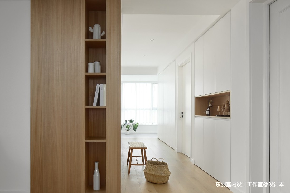 木色+白色，打造简单、温馨的日式小屋_3982861