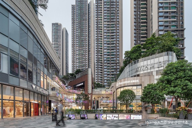 购物空间90000平米装修案例_效果图- 杰恩设计打造深圳壹方天地购物中心- 设计本
