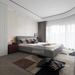 130平现代风格-卧室图片