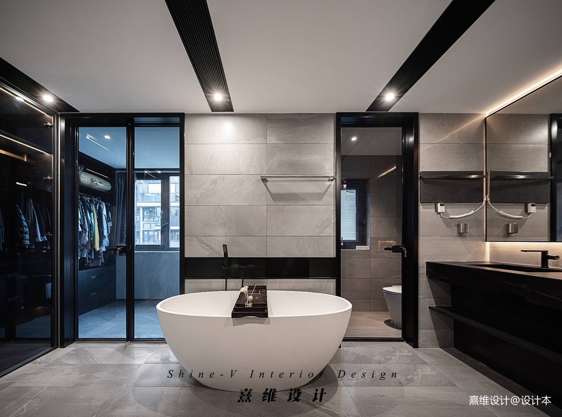 同一浴室空间 21种不同设计风格(2) - 设计之家