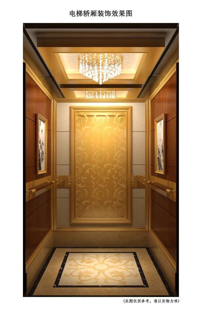 中式电梯装修效果图图片