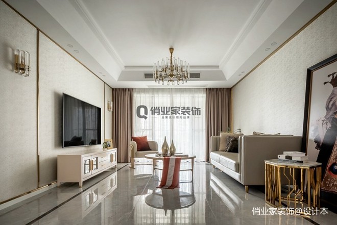 重庆长嘉汇3房现代风格装修设计案例作
