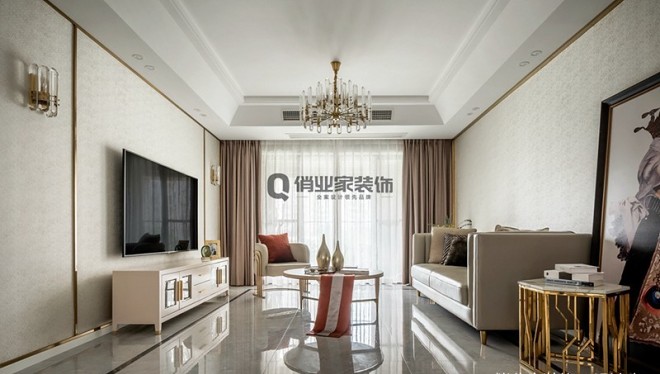 重庆长嘉汇3房现代风格装修设计案例作品