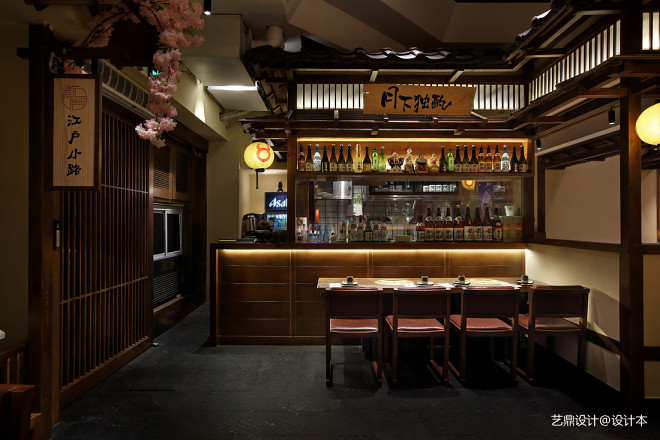 日式居酒屋设计，浪杯萬和牛烧肉居酒屋