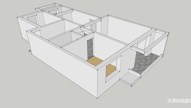全空间精细化室内设计三房两厅案例