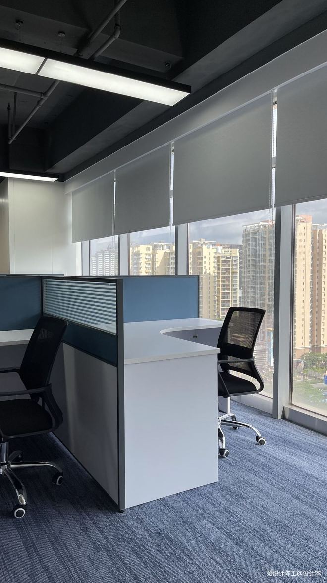 现代、简洁小型办公室，设计施工一体化