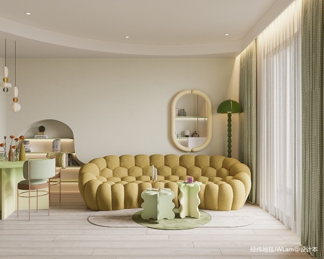 马卡龙设计丨设计感满满的家居空间💛💚