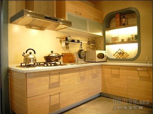 现代风格厨房装修效果图大全2012图