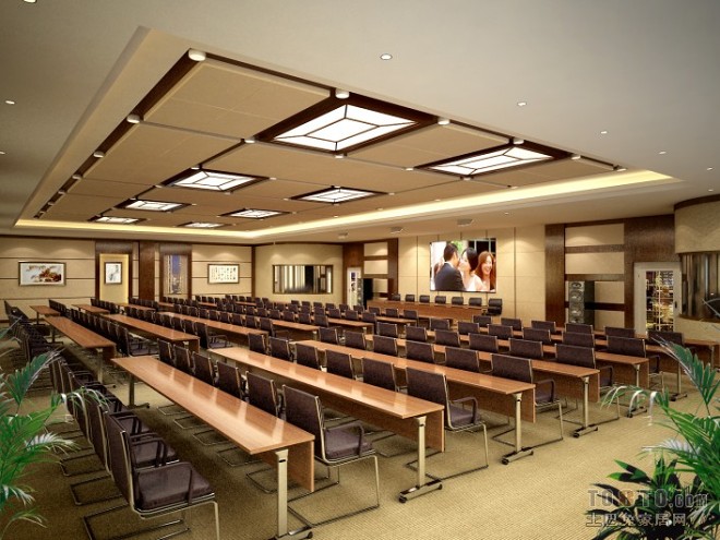 工作会议型酒店大型会议室设计图