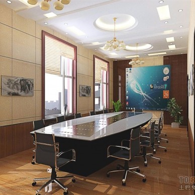 齐齐哈尔龙沙区财政局会议室装修效果图02—小图