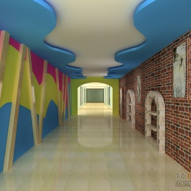 幼儿园走廊环境布置吊饰图片
