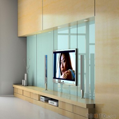 家装拼镜最新玻璃电视墙图片