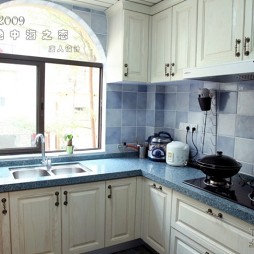 2017地中海风格小面积家庭厨房装修效果图欣赏