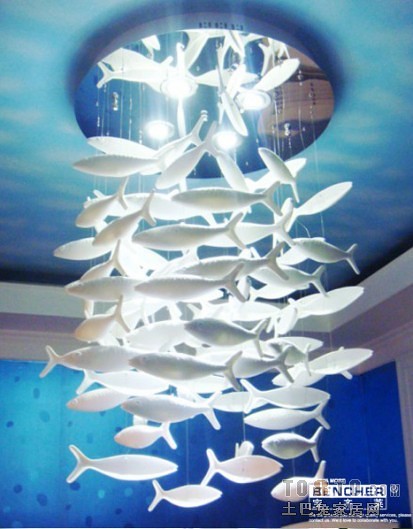 客厅装饰鱼灯