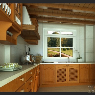 欧式现代厨房装修效果图大全2011图片